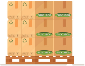POOCHPOO Pallet (102 Cases) - Dog Waste Station Bags ($36 per Case); (204,000 bags)